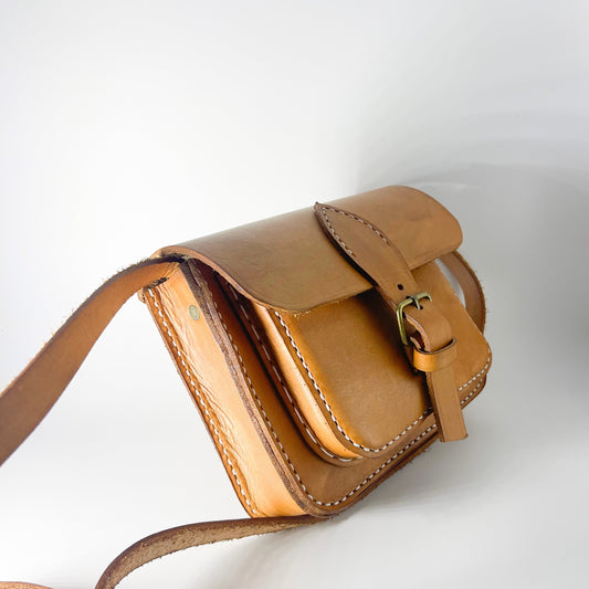 Baxi Box shoulder sling bag - Tan - (instock)