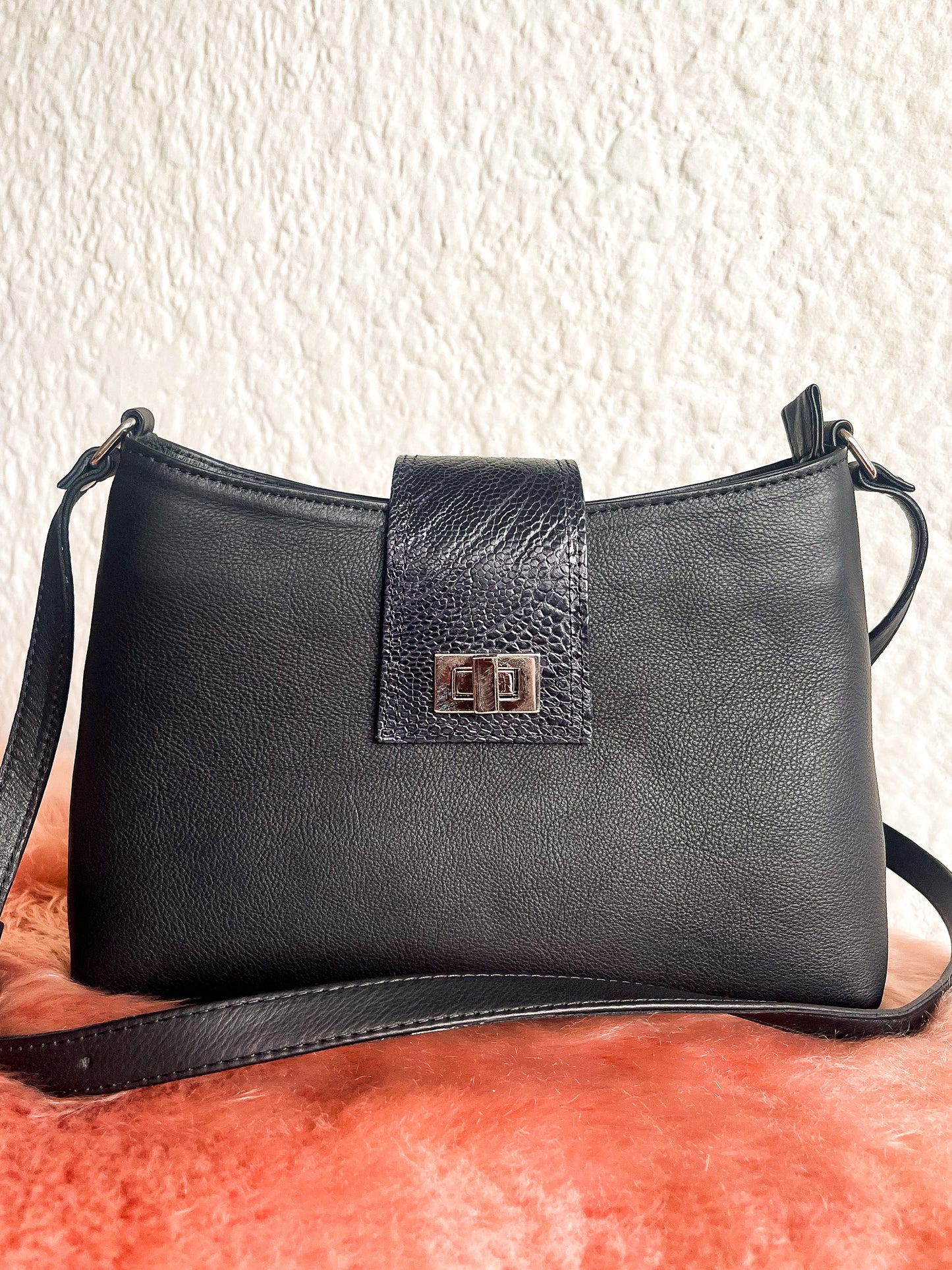 Seni leather handbag - purple (Ready to ship)