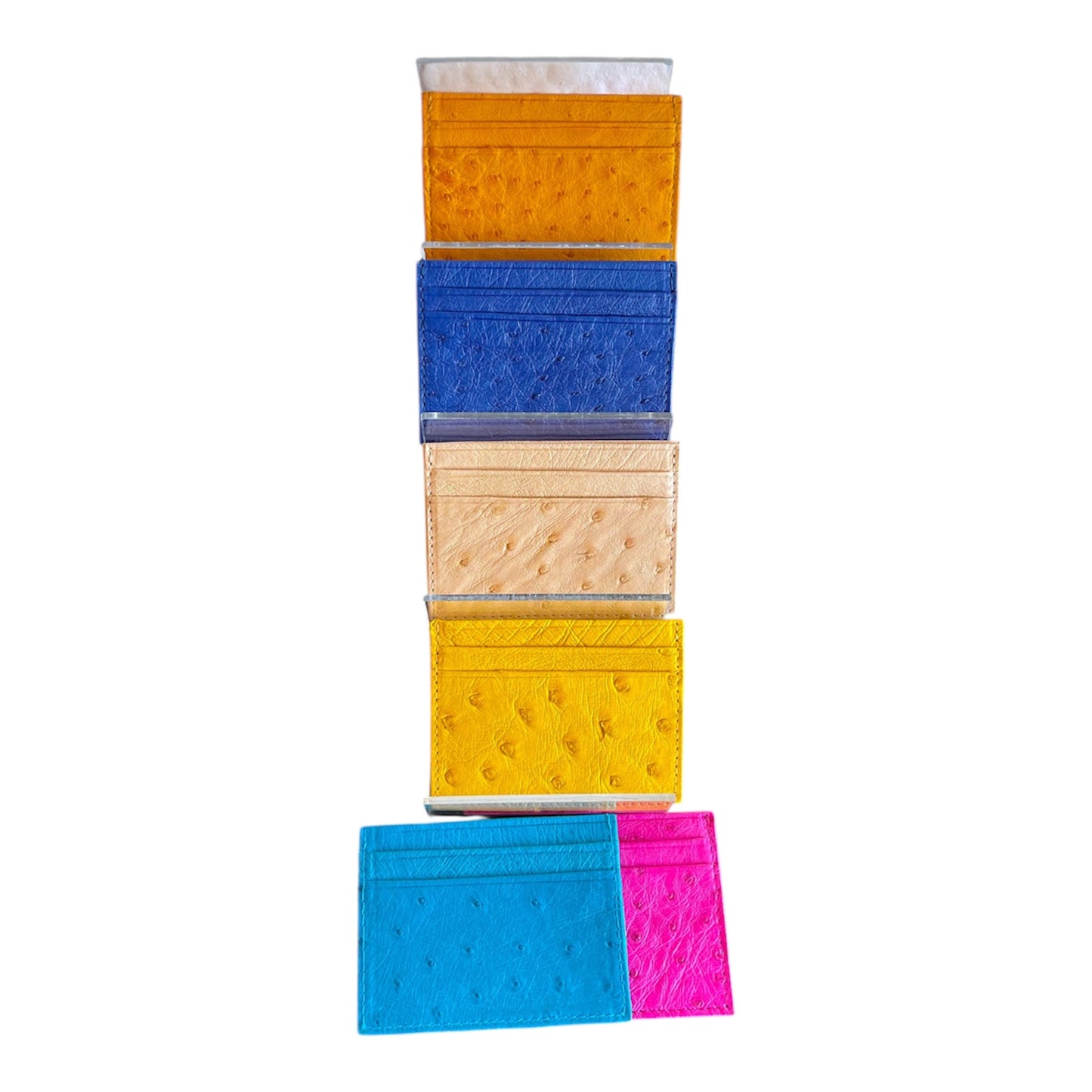 Ostrich Leather Card wallet (Ready to ship)