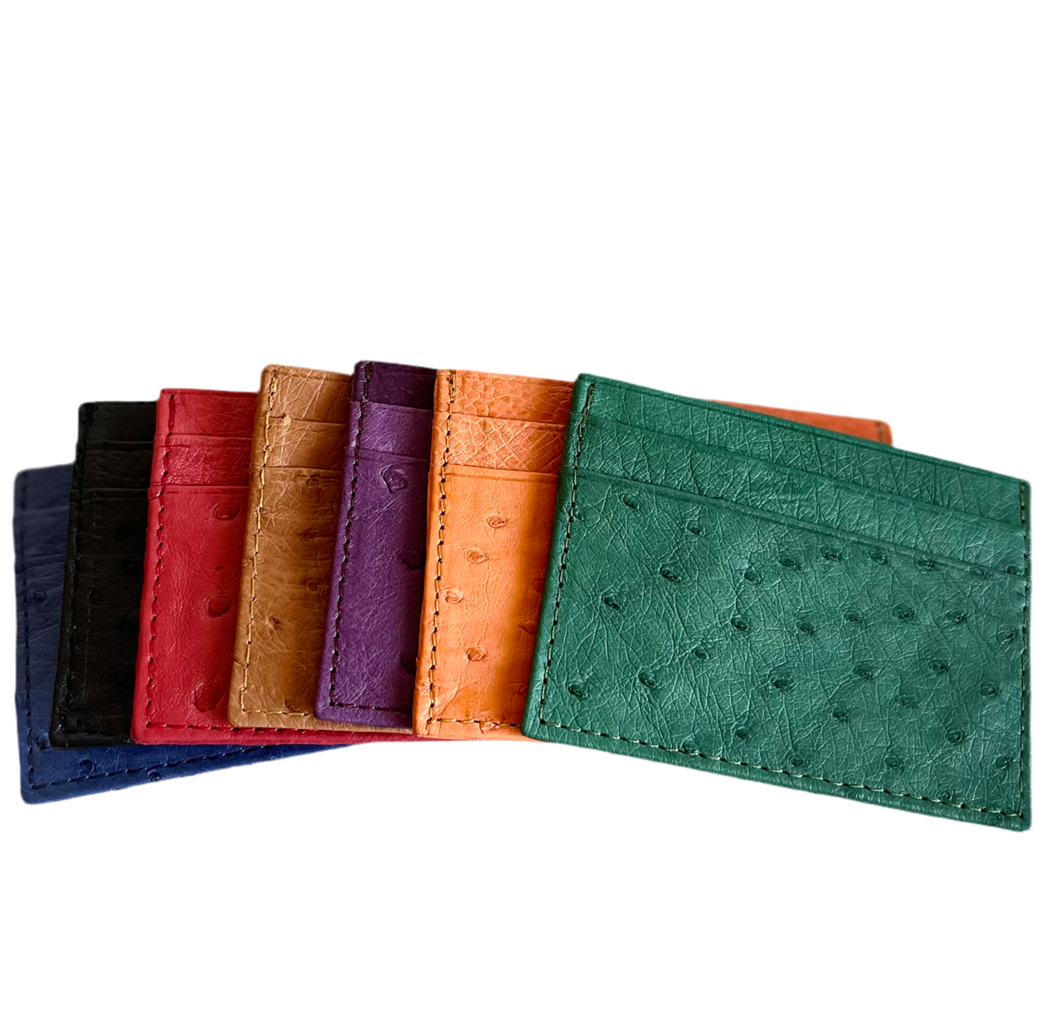 Ostrich leather card holders by NaniTa & Co