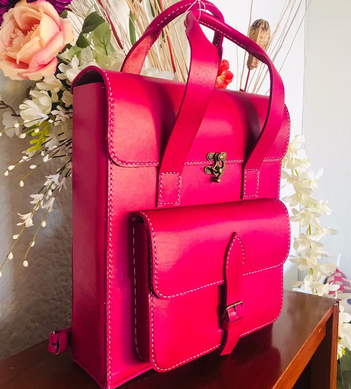 backpack, saddle stitched by NaniTa & co