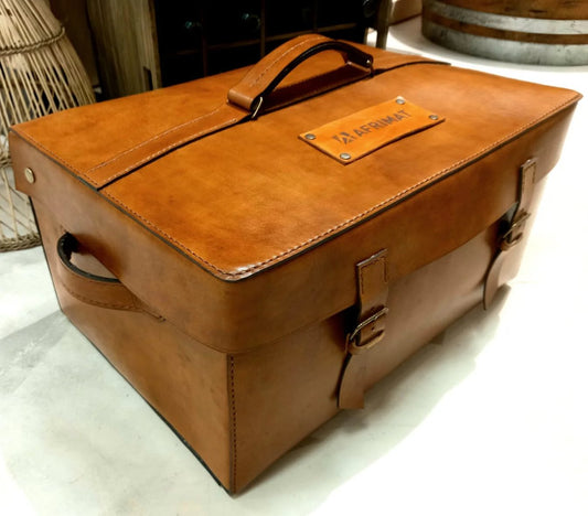 Luxury handmade genuine leather box