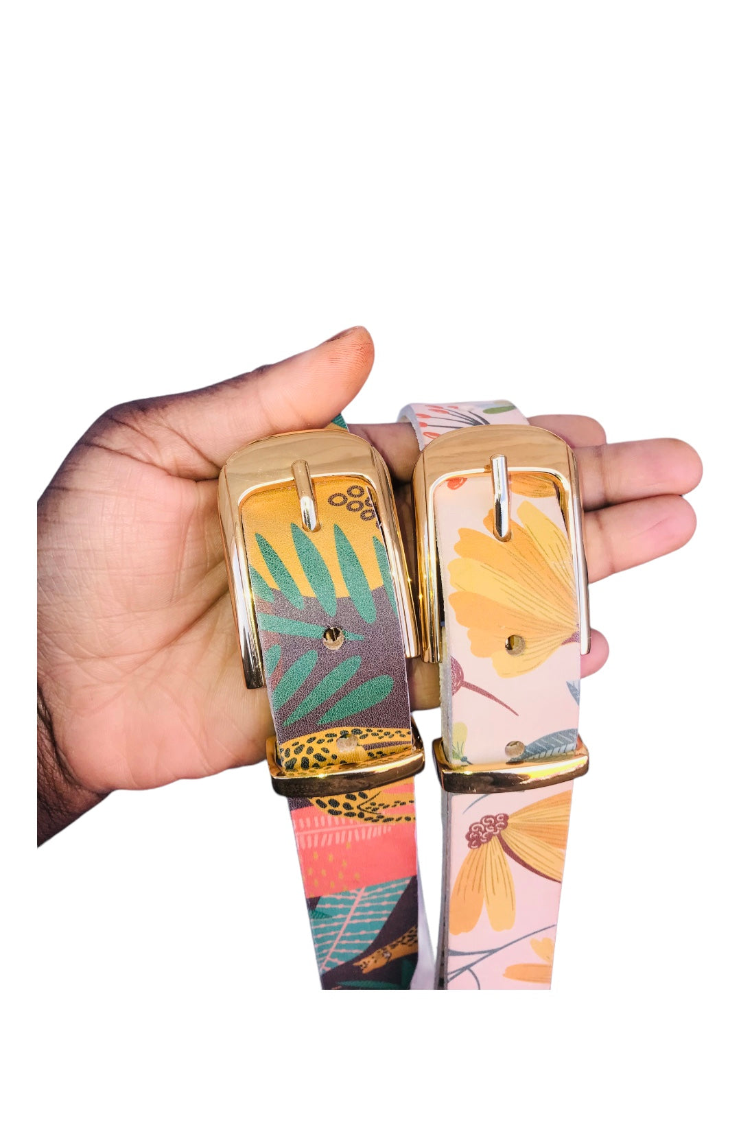 Floral genuine leather belts (ready to ship)