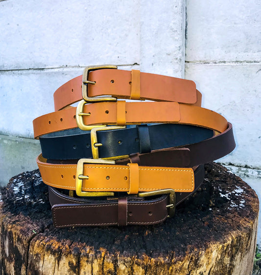 Unisex genuine leather belts size 28 - 42
