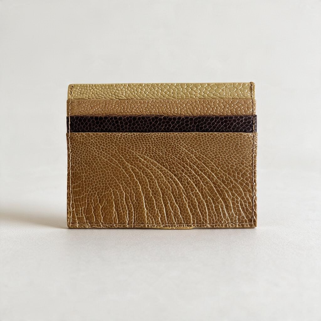 Ostrich Shin Card wallet (Ready to ship)