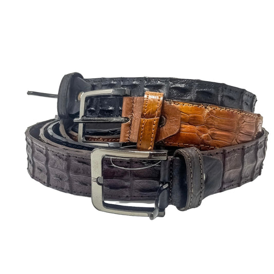 Genuine crocodile leather belts