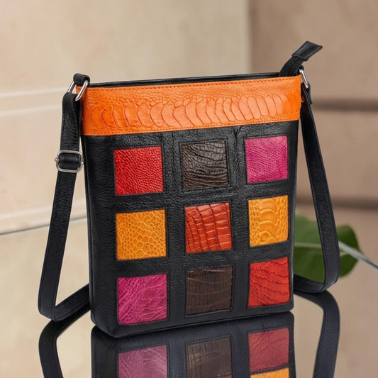 Strata genuine leather crossbody - (Ready to ship)