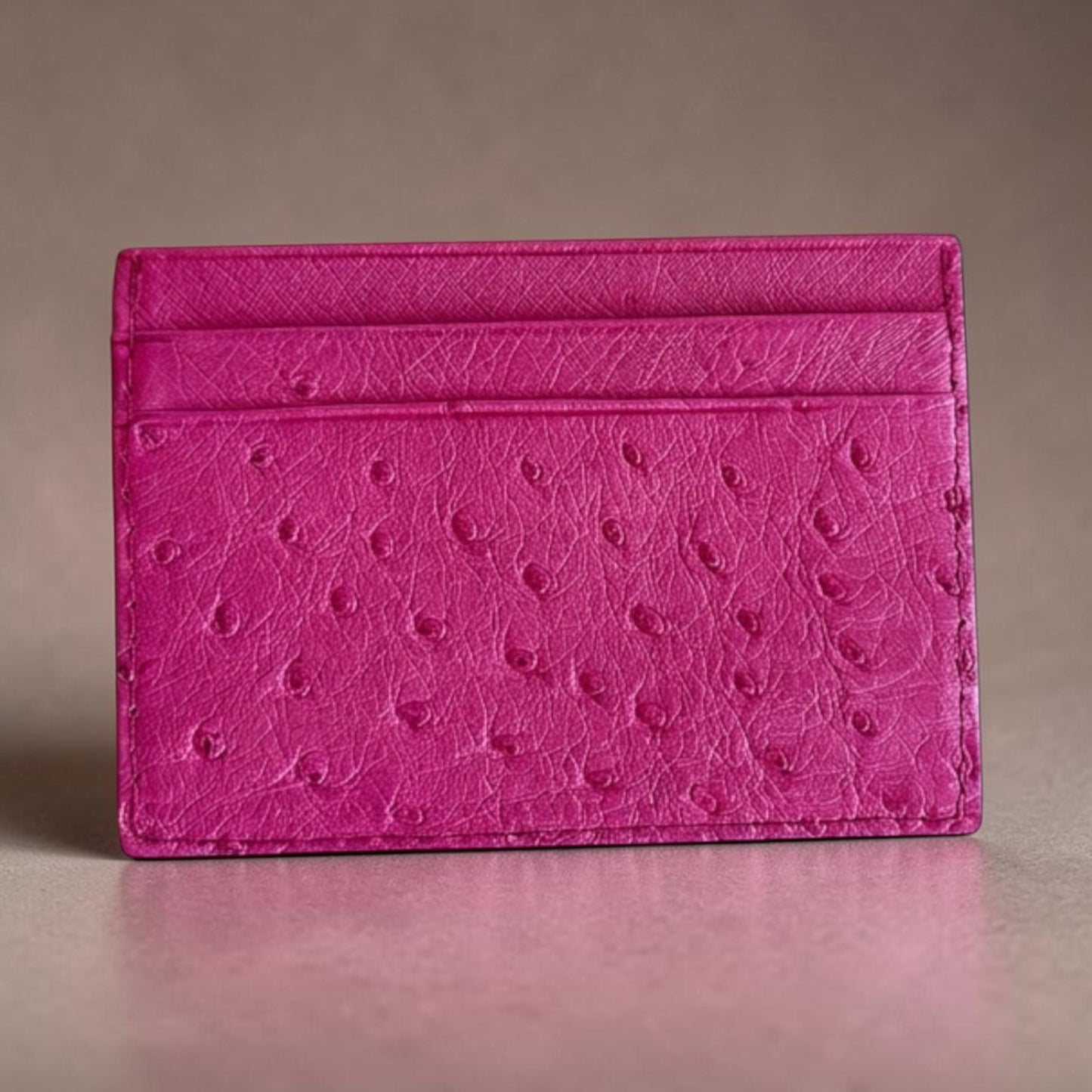 Ostrich Leather Card wallet (Ready to ship)