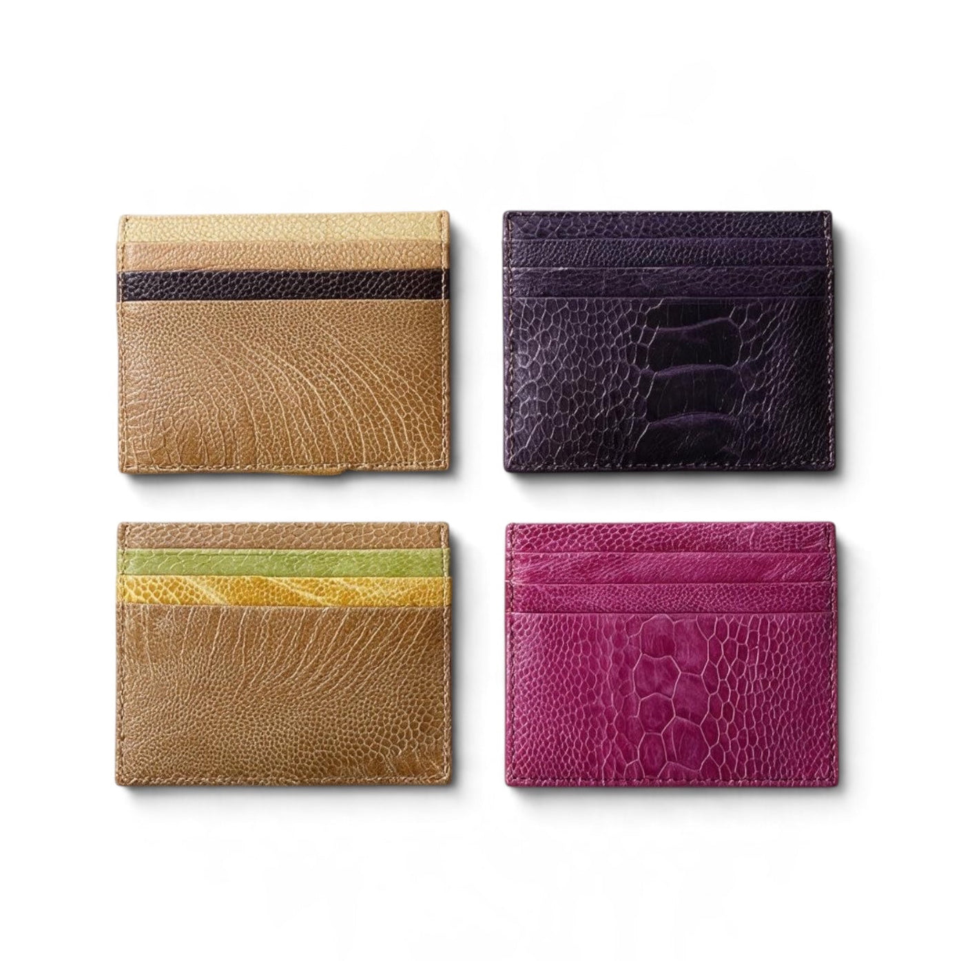 Ostrich Shin Card wallet (Ready to ship)