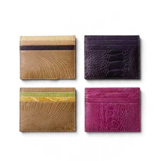Ostrich Shin Card wallet (Ready to ship)