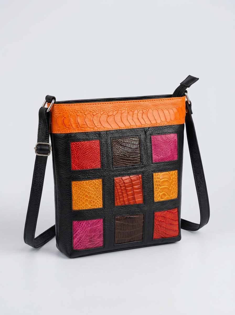 Strata genuine leather crossbody - (Ready to ship)