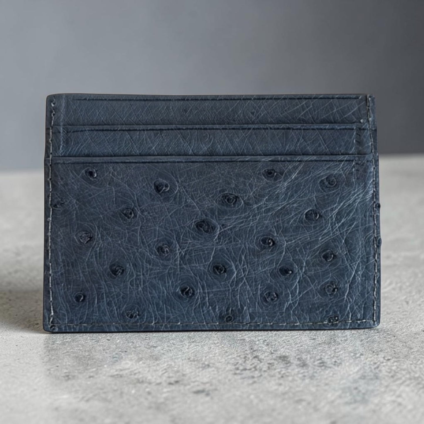 Ostrich Leather Card wallet (Ready to ship)
