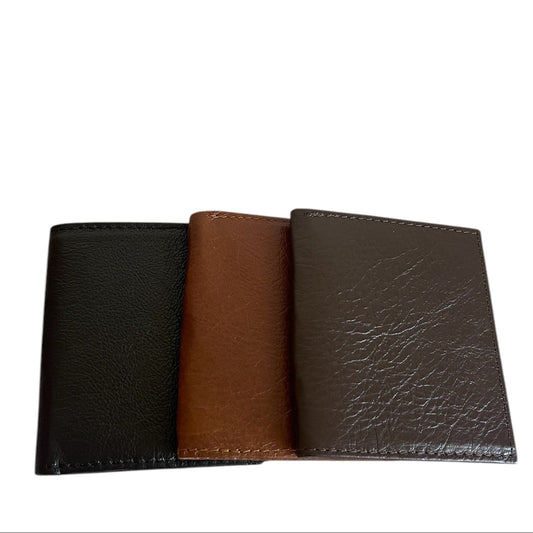 Genuine leather black, tan and choc men's wallets