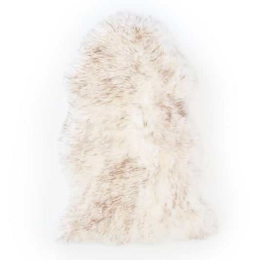 Genuine wolf tip sheepskin 